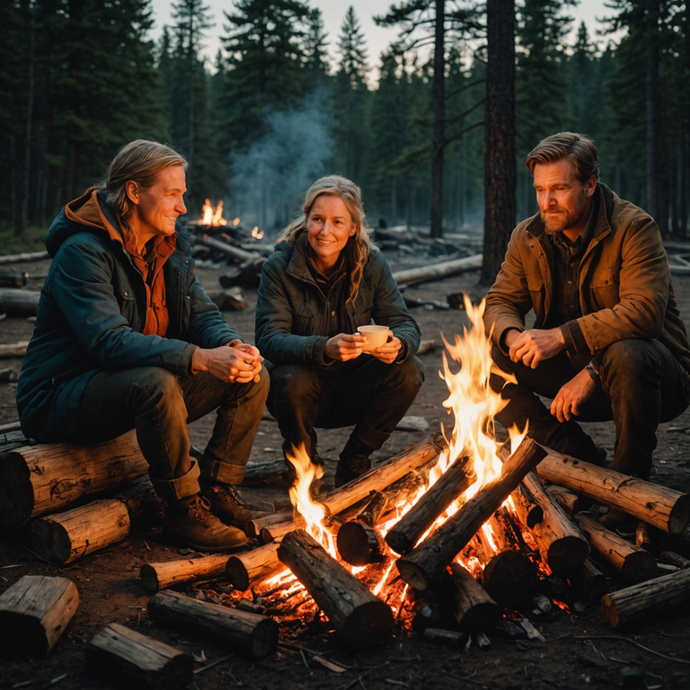 Campfire Glow: A Moment of Warmth and Connection