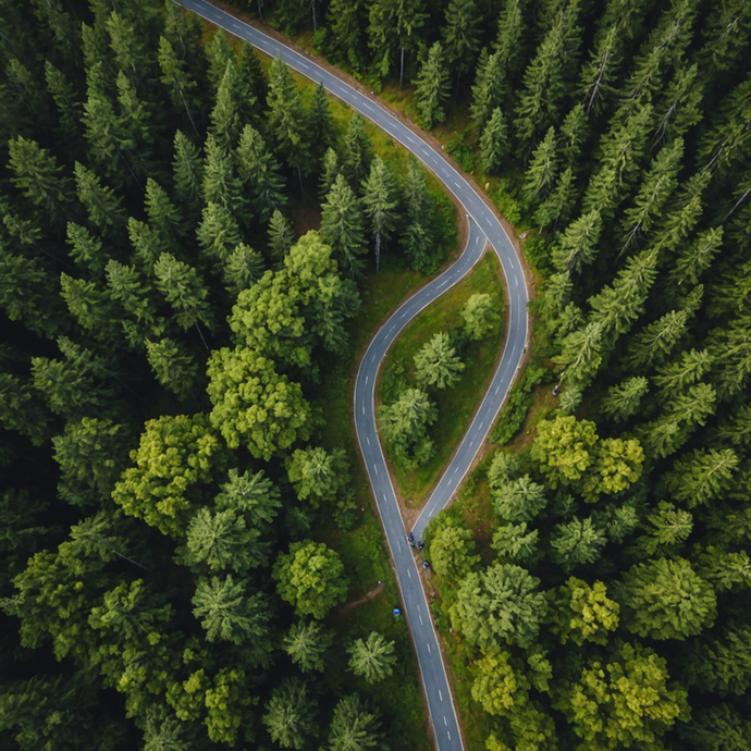 A Serene Path Through the Woods