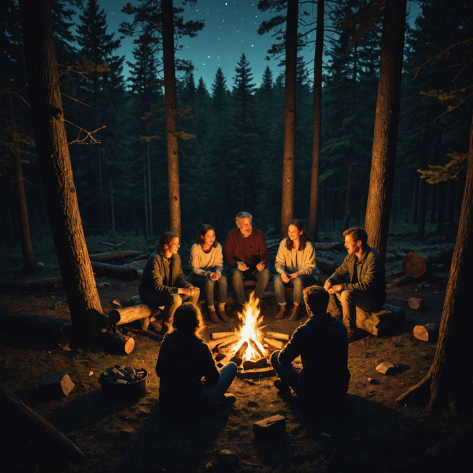 Campfire Glow: A Night of Warmth and Wonder