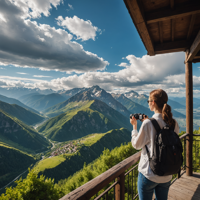 Capturing the Majesty: A Moment of Wonder in the Mountains