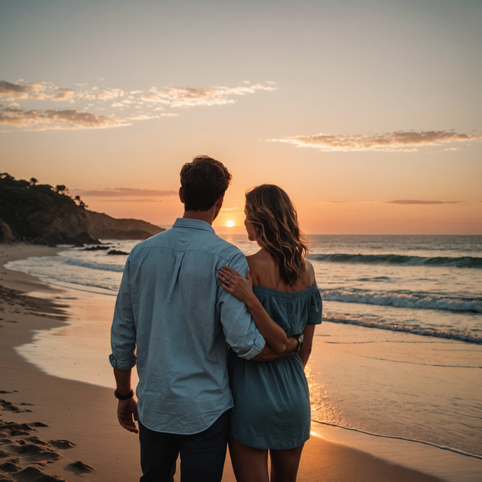 Sunset Romance on the Beach