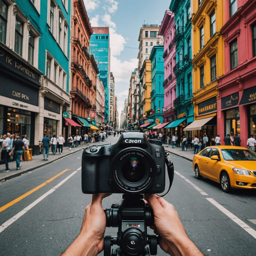 Vibrant City Life Captured in a Single Frame