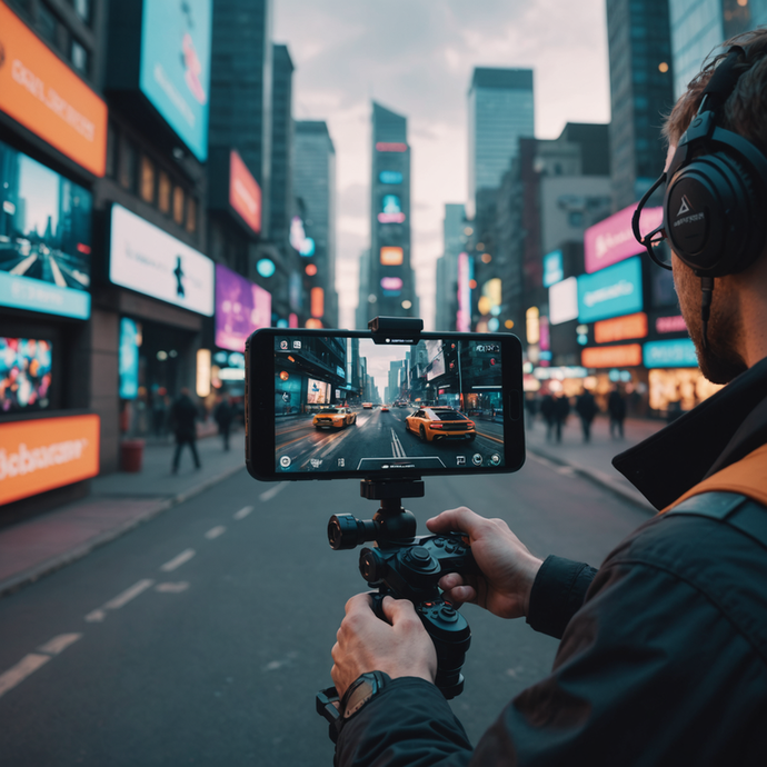 Gaming on the Go: Capturing the Energy of Times Square