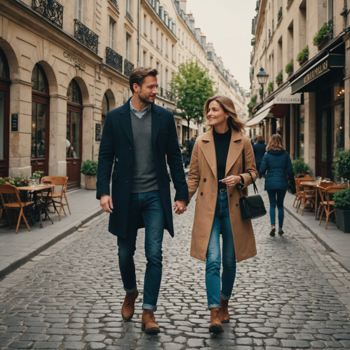 A Romantic Stroll Through a European City