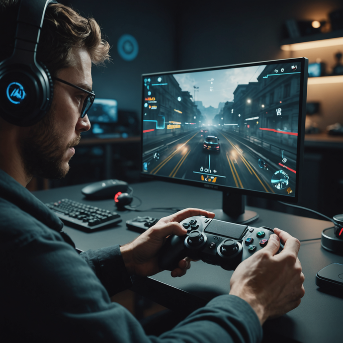 The Blur of Speed: A Gamer’s Intense Focus