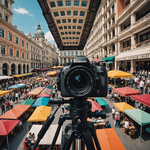 A Glimpse into the Bustling Heart of a European Market