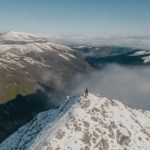 A Lone Hiker Contemplates the Majestic Vastness