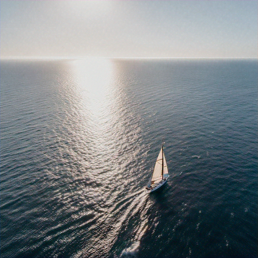 Serene Sailboat Sunset