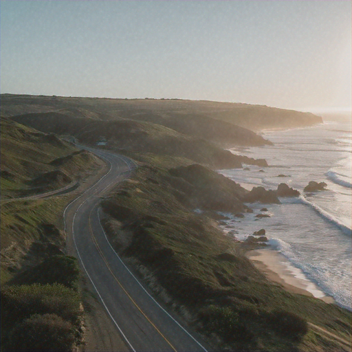 Tranquil Coastal Drive: Where the Road Meets the Sea