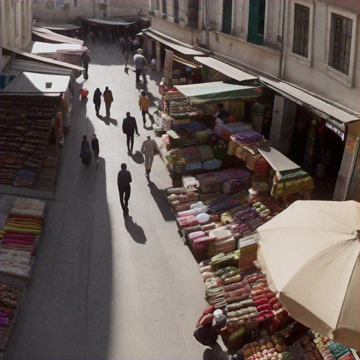 A City Awakes: The Bustling Energy of a Street Market