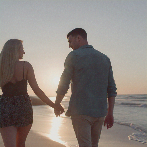 Sunset Romance on the Beach