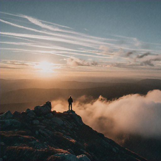 A Moment of Solitude on the Mountaintop