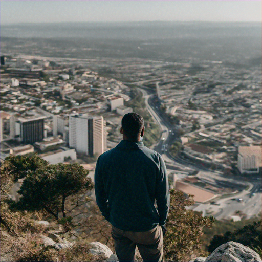 A Moment of Solitude Above the City