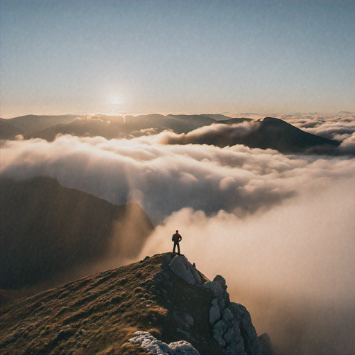 A Moment of Solitude on the Mountaintop