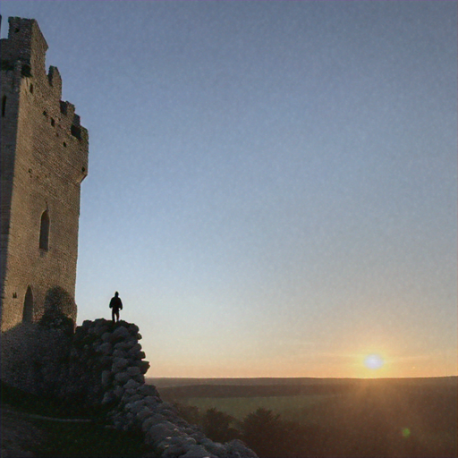 Silhouetted Against the Sunset: A Moment of Contemplation