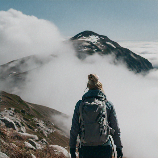 Lost in the Mist: A Hiker Finds Solitude Amidst the Mountains