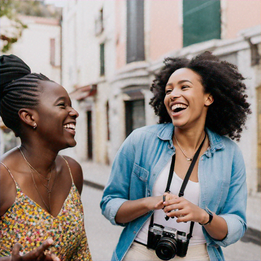 Laughter in the Street: A Moment of Joy Captured