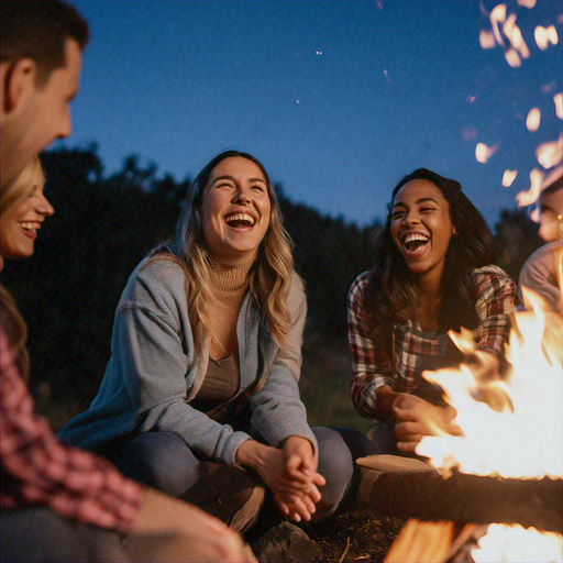 Bonfire Night: Laughter, Friendship, and Warmth