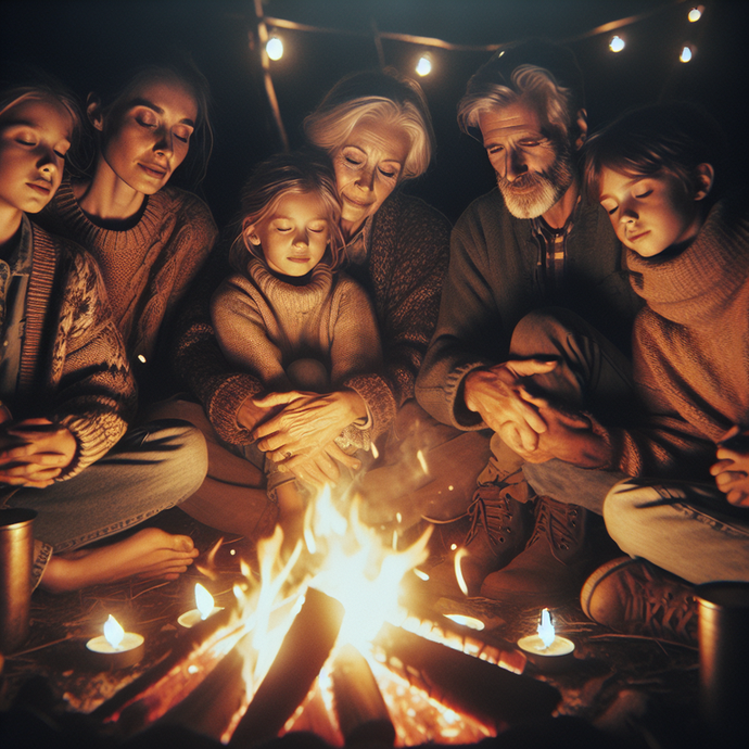 Campfire Tales: A Family’s Cozy Night Under the Stars