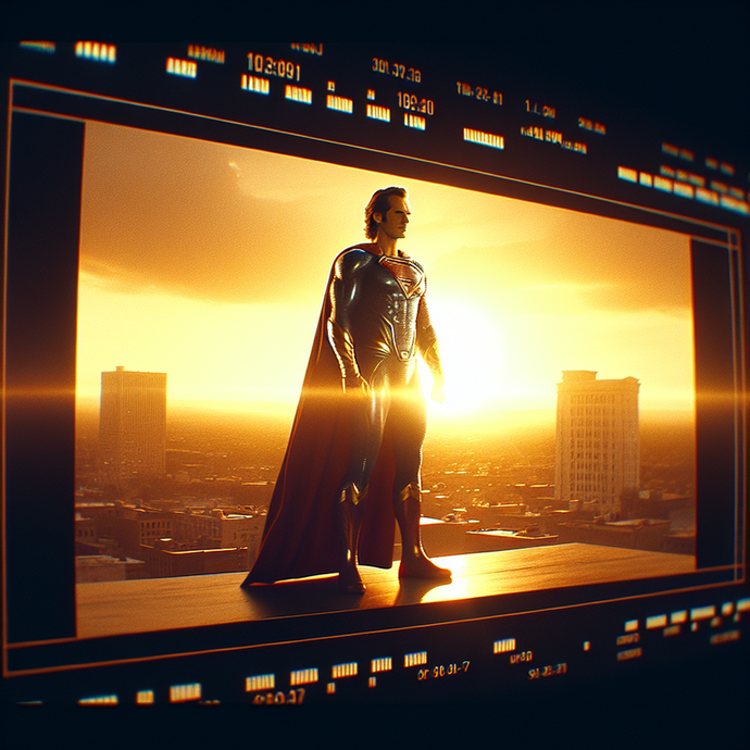 Superman at Sunset: A Moment of Hope and Power