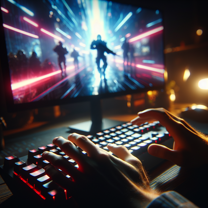 Lost in the Neon Glow: The Intensity of Gaming Captured