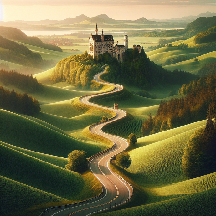 A Dreamy Escape: Winding Road to a Majestic Castle