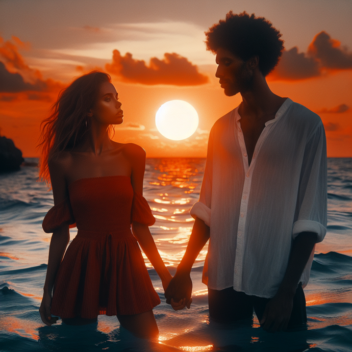 Sunset Romance on the Beach