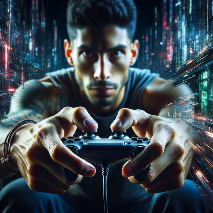 Lost in the Digital City: A Gamer’s Intense Focus