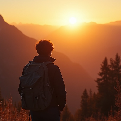 Silhouetted Against the Sunset