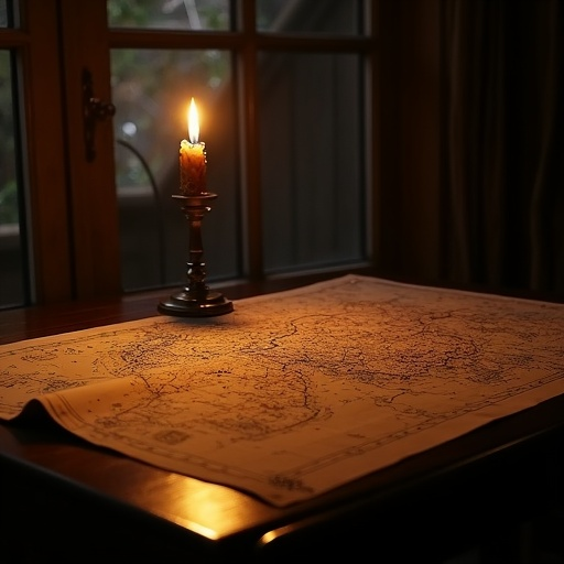 Candlelight Secrets: A Map Unveiled in Cozy Mystery