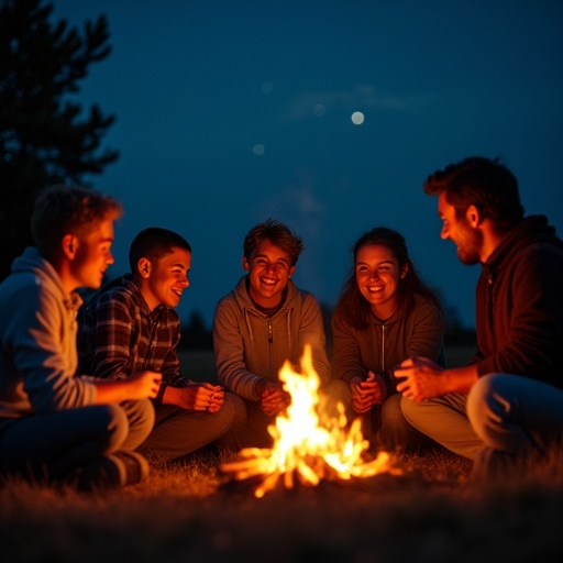 Campfire Tales: A Night of Warmth and Mystery