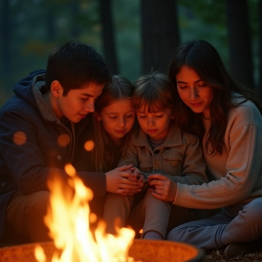 Campfire Tales: Laughter and Mystery Under the Stars