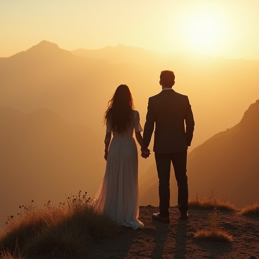 Sunset Romance on the Mountaintop