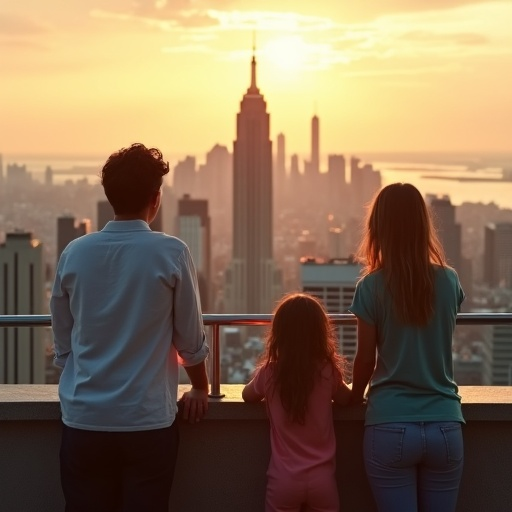 Golden Hour Serenity: A Rooftop View of Tranquility