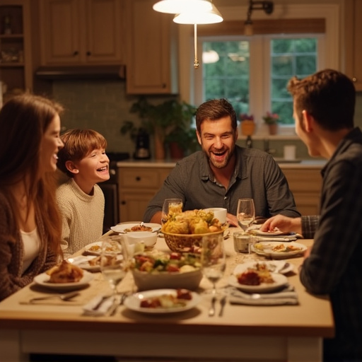 Warmth and Joy Radiate from This Family Dinner