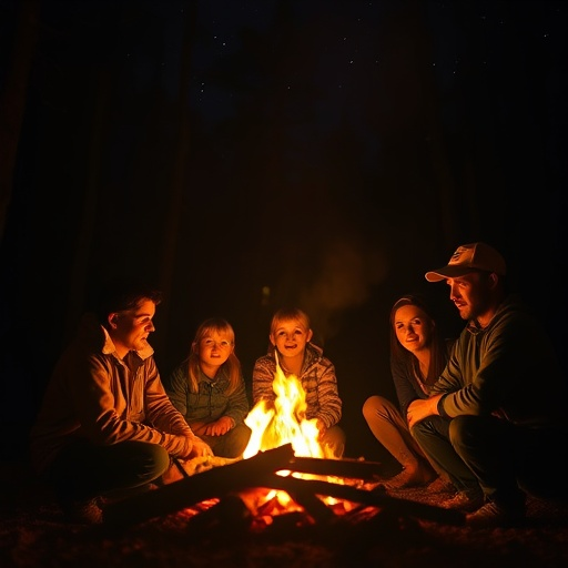 Campfire Glow: A Night of Togetherness Under the Stars