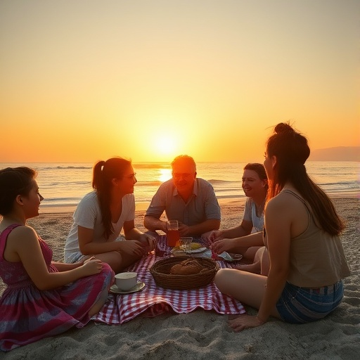 Sunset Picnic with Friends: A Golden Hour of Joy