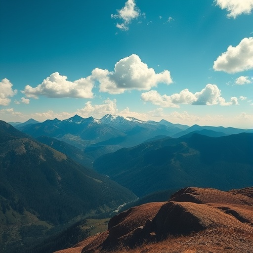 Serene Mountain Majesty Under a Pristine Sky