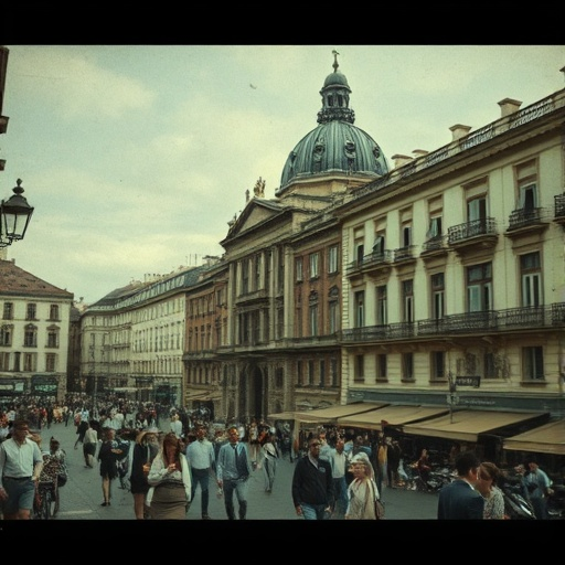 A Bustling European Cityscape