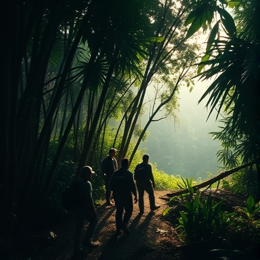 Silhouettes in the Forest: A Mysterious Walk