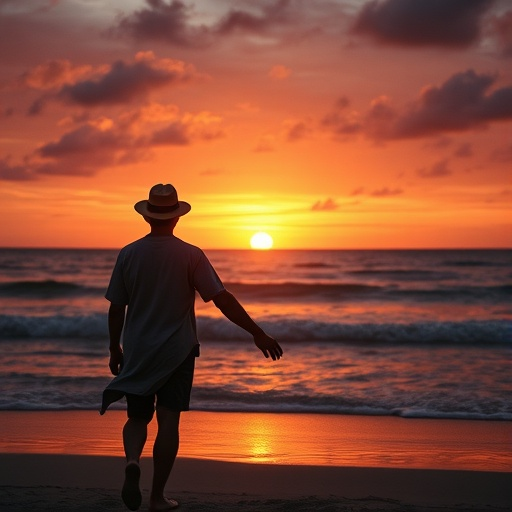 Silhouetted Mystery at Sunset