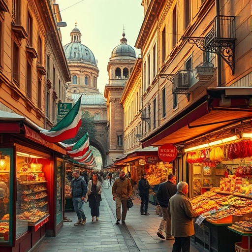 A Vibrant European Street Market Beckons