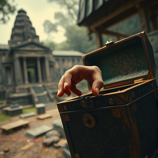 A Hand Reaches for the Unknown: Mystery and Intrigue in an Ancient Temple