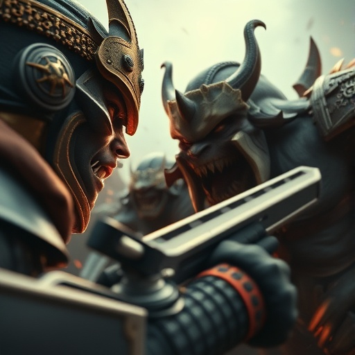 Samurai vs. Demon: A Clash of Blades in the Shadows