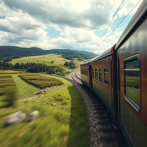 Tranquil Journey Through Rolling Hills