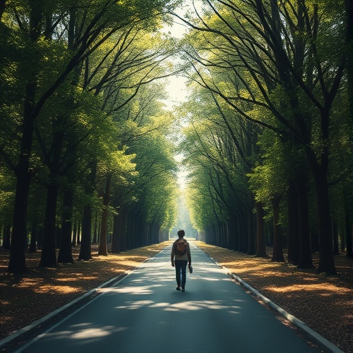 Tranquil Path, Solitary Journey