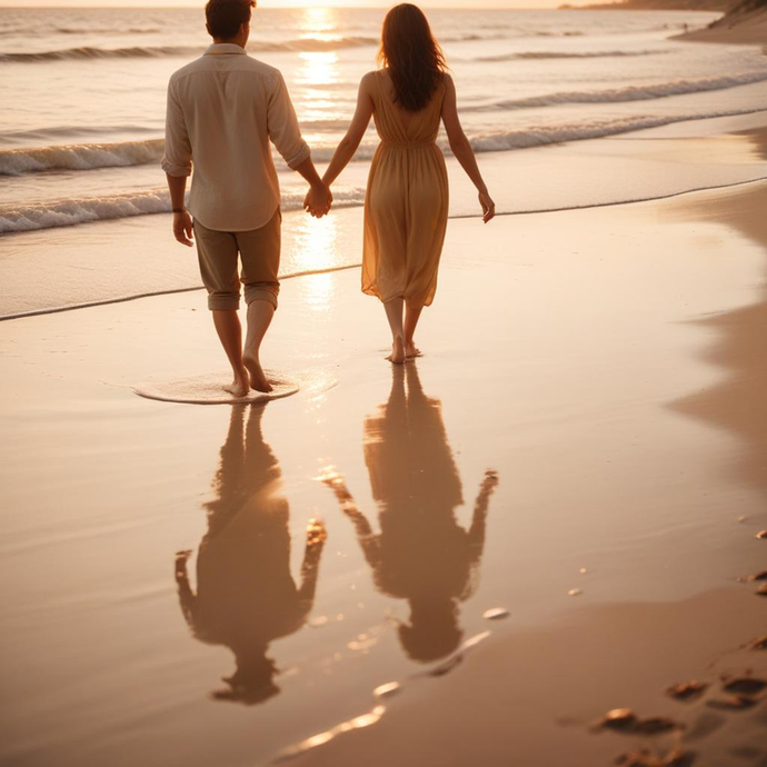 Sunset Romance on the Beach