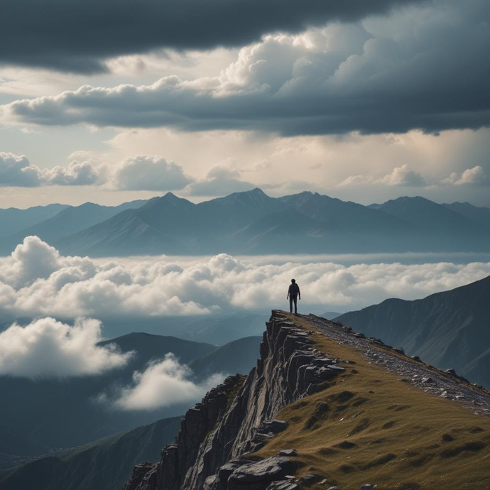 A Moment of Solitude on the Mountaintop