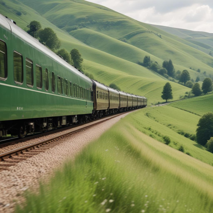 Tranquil Journey Through Verdant Fields