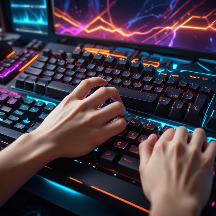 Neon-Lit Focus: A Glimpse into the Future of Gaming